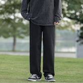 Men Jeans Summer Loose Wide Leg Pants Straight-Leg Trousers